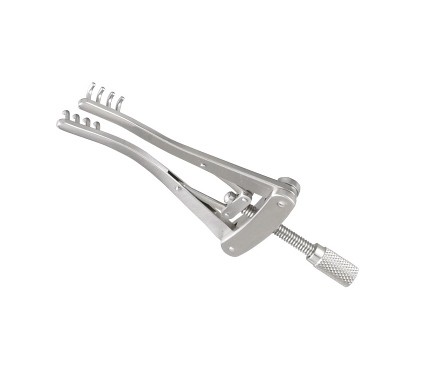 Alm Retractor, 4x4 Prongs, Blunt Prongs, 2.0" Spread, 2 3/4" (7.0 Cm)
